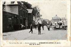 Guerre 1914-15 Aubygny-en-Artois - Rue de la Gare