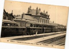 Berck - Interieur de la Gare (coté ouest) - Départ du Tortillard à Berck