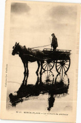 Berck-Plage - La vuiture du pécheur à Berck