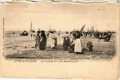 Berck-Plage - La Plage et les Baigneurs à Berck