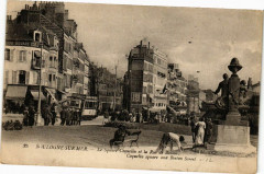 Boulogne-sur-Mer - La Square Coquelin et la Rue de Boston à Boulogne-sur-Mer