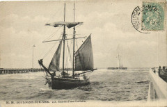Boulogne-sur-Mer - Entrée d'une Goélette à Boulogne-sur-Mer