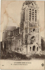 La Guerre dans le Nord - L'Eglise de Neuf Berquin à Erre