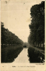 Nord Lille Le Canal et le Pont Napoléon à Lille