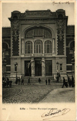 Lille-Theatre Municipal provisoire à Lille