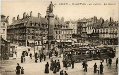 Lille - Grand'Place - La Déesse - La Bourse à Lille