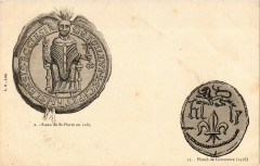 Sceau de Saint-Pierre en 1085-Plomb de Commerce à Erre