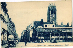 Dunkerque - Le Marche aux Poissons et le Beffroi à Dunkerque