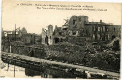 Cuincy - uines de la Brasserie Queva et Canal de La Bassee à Cuincy