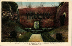 Lille - Fosse de la Citadelle - Endroit ou a ete fasille-Leon à Lille
