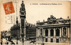 Lille - La Bourse et le Theatre à Lille