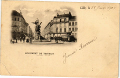 Lille le 28 Juni 1902 - Monument de Testelin à Lille