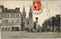 Vimoutiers Place de l'Eglise à Vimoutiers