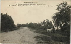 Carte postale ancienne Le Liberot Ancienne Route Nationale France
                                                                     à Moutiers-au-Perche
                                