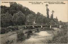 St.Germain des Grois Passerelle et bords de l'Huisne France