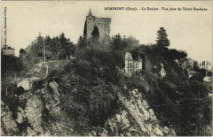 Domfront Le Donjon, Vue prise du Tertre Sainte-Anne France à Ri