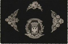 Armes de la Ville d'Alencon et divers motifs de Dentelles