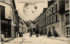 Mortagne(Orne) --La Rue Sainte-Croix - L'Hotel du Grand Cerf à Sai