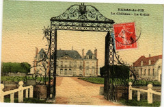 Haras-du-Pin - Le chateau - La grille à Ri