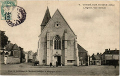 Conde - sur - huisne - L'eglise vue de face