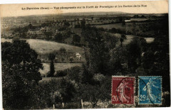 La perriere - Vue plongeante sur la foret à Ri