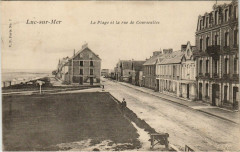 Luc-sur-Mer - La Plage et la rue de Courseulles à Luc-sur-Mer