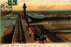 Trouville - La Jetée et la Plage a Marée Basse