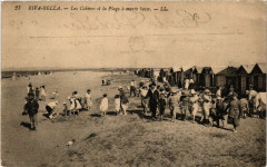 Riva-Bella - Le Cabines et la Plage a marée basse