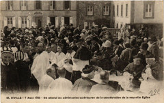 Biville - On attend ceremonies Extérieures de la consecration -
													50 Manche
												