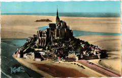 Le Mont Saint-Michel - Vue Aérienne - Le Couesnon - Le Mont au Mont-Saint-Michel