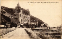 Carolles - Entrée de la Plage - Grand Hotel-Casino à Carolles