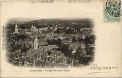 Avranches - Vue générale prise en ballon à Avranches