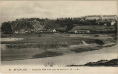 Avranches - Panorama de la Ville pris du bord de la Sée à Avranches