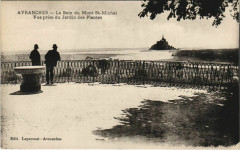 Avranches - La Baie du Mont-Saint-Michel vue du Jardin des Plantes à Avranches