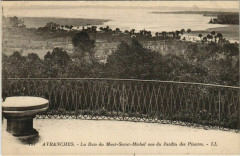 Avranches - la Baie du Mont-Saint-Michel vu du Jardin des Plantes à Avranches