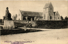Greville - Eglise et la Statue de Millet