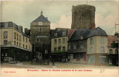 Bricquebec - Statue de General Lemarois et le Vieux Chateau -
													50 Manche
												