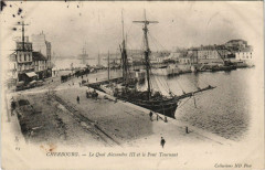 Cherbourg - Le Quai Alexandre Iii et le Pont Tournant