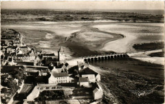 La France vue du Ciel- Port Bail (Manche) - Le Port et les Dunes