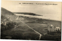 Carolles - Vue générale de la Plage prise de la Montagne à Carolles