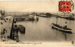 Cherbourg - Le Quai Caligny et le Port