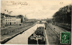 Reims Le Canal et le Port à Reims