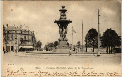 Reims Fontaine Bartholdi place de la Republique -
																					51100 Reims
																			