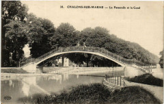 Chalons sur Marne La Passerelle et le Canal -
													51 Marne
												