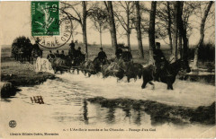 L'Artillerie montée et les Obstacles - Passage d'un Gue
