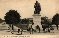 Reims-La Statue de Drouet d'Erlon à Reims