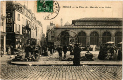 Reims-La Place des Marches et les Halles -
																					51100 Reims
																			