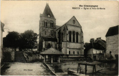 En Champagne-Vertus Eglise et Puits Saint-Martin