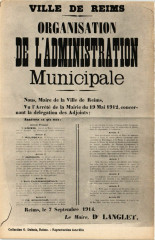 Ville de Reims Organisation de l'Administration Municipale -
																					51100 Reims
																			