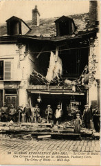 Le Crime de Reims Une Cremerie bombardée par les Allemands à Reims